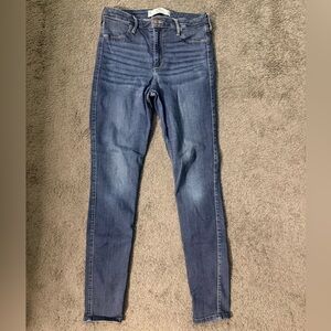 Hollister Dark Blue Skinny Jeans - Long Length